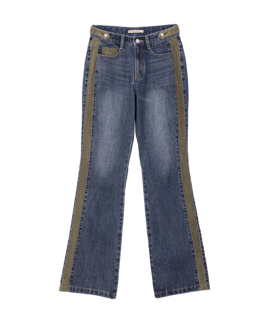Bitter Cells DIY Corduroy Denim Pants - Blue