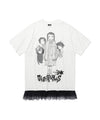 Nice Ghost Club Ghost Angels Lace Hem Line Big Big Tee [White]