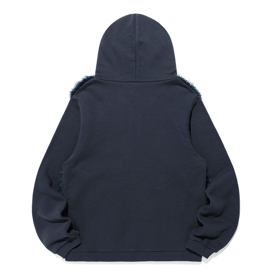 Nice Ghost Club Fur Yeti Hoodie Zip Up [Navy]