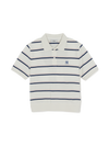 MLB Women's Varsity Stripe Crop Polo T-Shirts