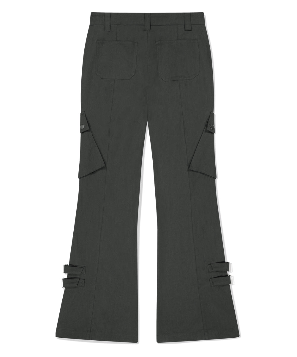 Mahagrid Utility Cargo Flare Pant [Charcoal]
