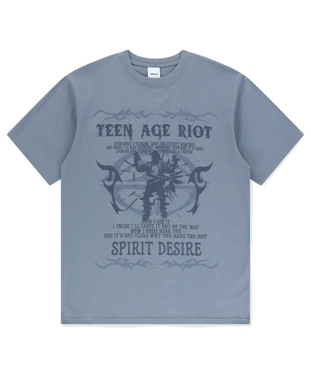 Mahagrid Splash Man Tee [Blue]