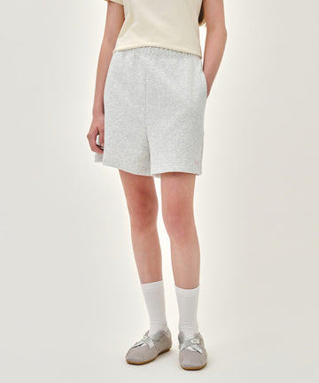 Marithé François Girbaud W REGULAR LOGO SWEAT SHORTS