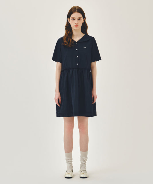 Marithé François Girbaud W MARINE HALF SLEEVE ONEPIECE