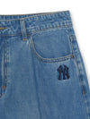 MLB Men's Varsity Vintage Slub Cargo Denim Bermuda Pants