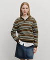 Marithé François Girbaud Regular Logo Stripe Polo Knit