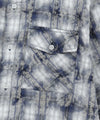 Mahagrid Bleached Raw-Cut Check Shirt