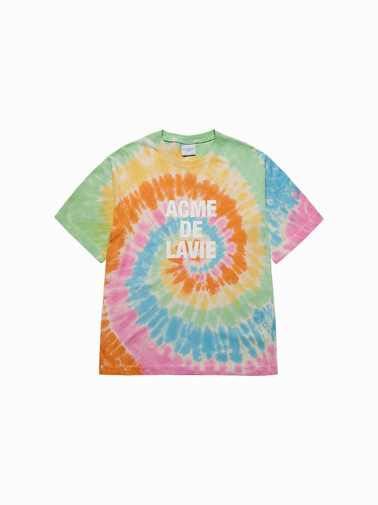 ADLV Tie Dye Basic Logo Short Sleeve T-Shirt