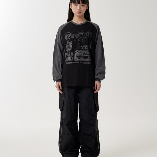 Mahagrid International Raglan Long Sleeve Tee