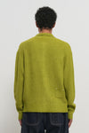 General Idea UNISEX Waffle Bouclé Collar Cardigan
