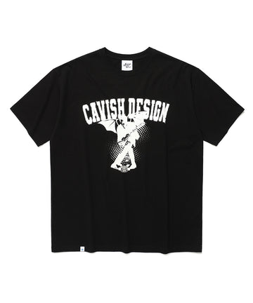 Cavish Guitar Devil Short Sleeve Tee [Black]