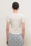 General Idea WOMAN Acetate Round Neck T-Shirt