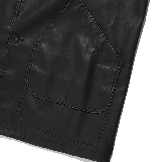 Nice Ghost Club PU Leather Work Car Coat