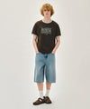Marithé François Girbaud AEROCOOL CRACK CLASSIC LOGO RINGER TEE brown