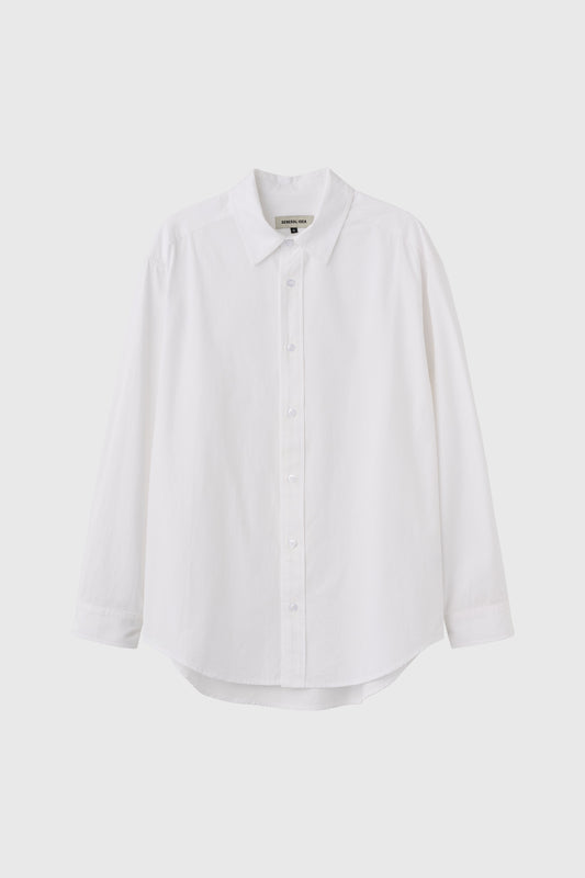 General Idea UNISEX Neo-Classic Poplin Shirt [WHITE]