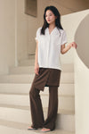 General Idea WOMAN Button Slit Skirt Set Pants