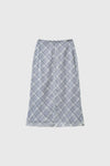 General Idea WOMAN Check Sheer Long Skirt