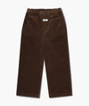 Marithé François Girbaud Kids Eiffel Label Corduroy Straight Pants Brown