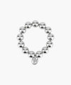 Marithé François Girbaud PEARL SILVER BALL SCRUNCHIE