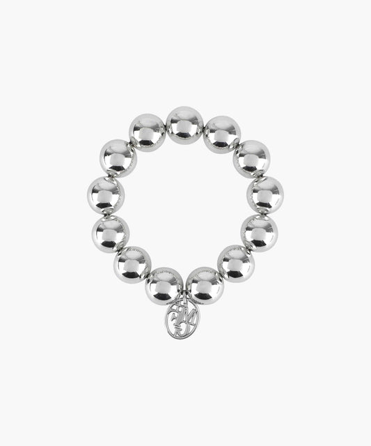 Marithé François Girbaud PEARL SILVER BALL SCRUNCHIE