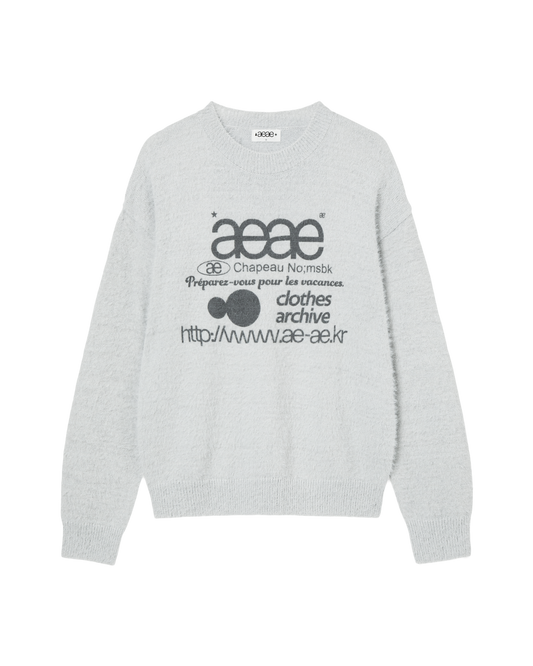 AEAE Web Logo Knit Pullover