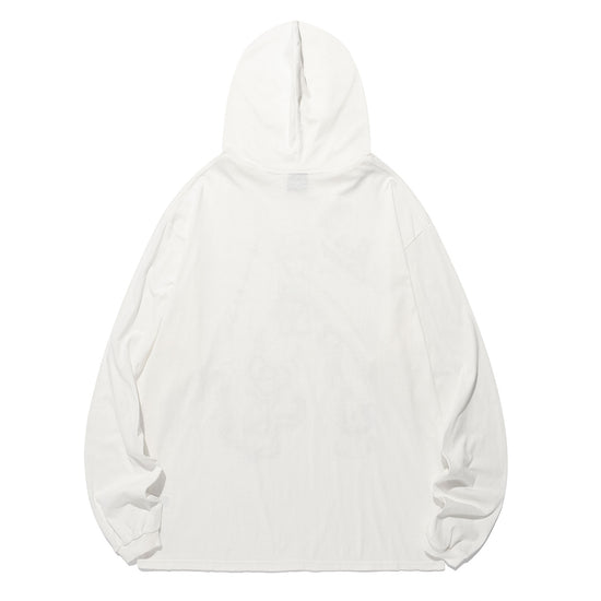 Nice Ghost Club Doodle Big Big Long Sleeve Hoodie