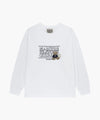 Marithé François Girbaud Kids Doodle Classic Logo Long Sleeve Tee White