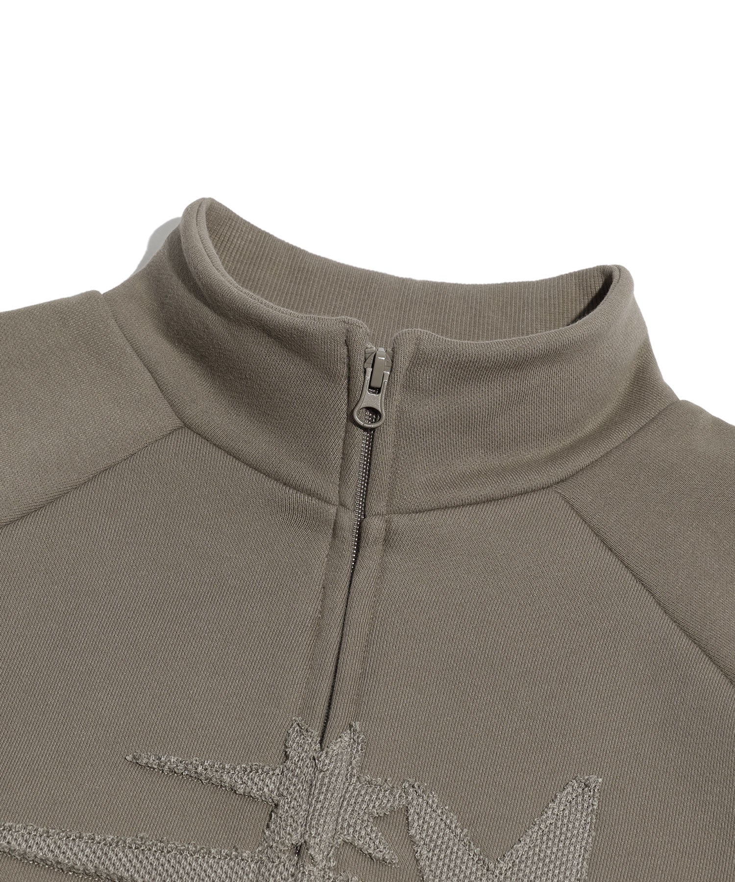 Nice Ghost Club 3 Stars Sweat Jersey Zip Up [Beige]