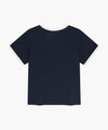 Marithé François Girbaud Kids Small Classic Logo Ringer Tee Light Purple