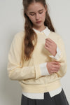 General Idea WOMAN Relaxed Collar Layered Pullover