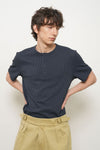 General Idea MAN Waffle Henley Neck Short Sleeve T-Shirt