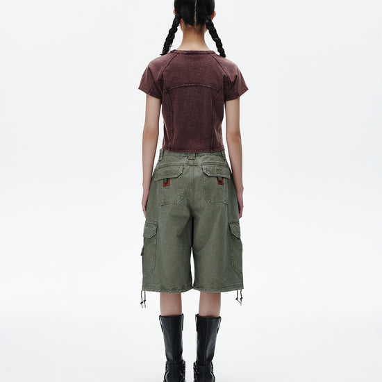 Mahagrid Washed Curved Tee