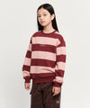 Marithé François Girbaud Kids Stripe Sweatshirt Burgundy