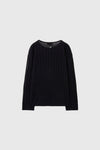 General Idea WOMAN Sheer Henley Neck Pullover