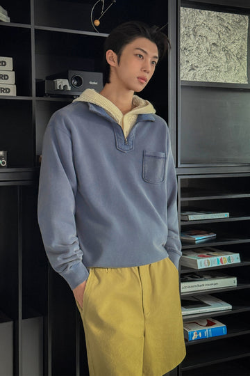 General Idea MAN Pocket Half Zip Sweatshirt