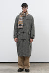 General Idea MAN Herringbone High Neck Duffle Coat [BLACK]