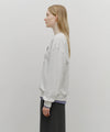 Marithé François Girbaud Winery Applique Logo Oversized Sweatshirt in Olive