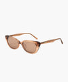 Marithé François Girbaud Regular Logo Trapezoid Frame Sunglasses Brown