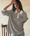 Bitter Cells Gemini Stripe Collar Tee