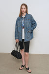 General Idea WOMAN Double Pocket Denim Work Jacket