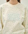 Marithé François Girbaud Women's Classic Logo Crop Sweatshirt Light Yellow
