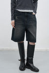 General Idea WOMAN Wide Bermuda Denim Pants