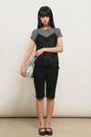 General Idea WOMAN Crackle Faux Leather Bucket Bag [SILVER]