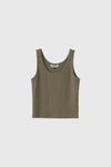 General Idea WOMAN Solid U-Neck Sleeveless