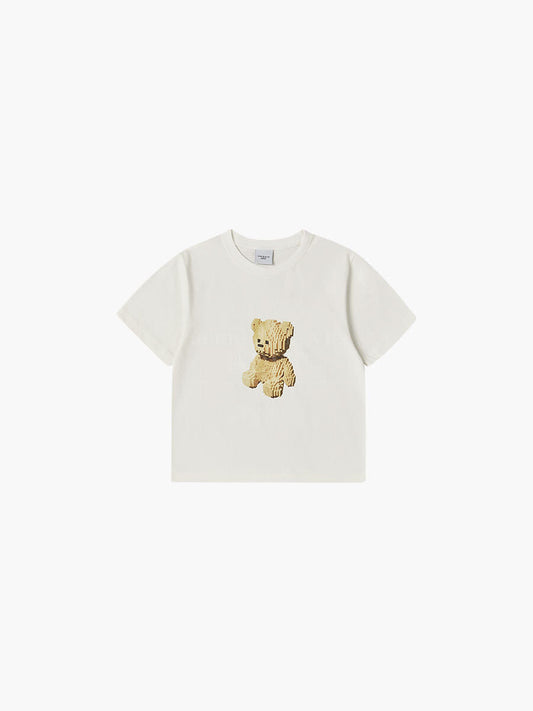 ADLV Kids Block Bear Short Sleeve T-Shirt