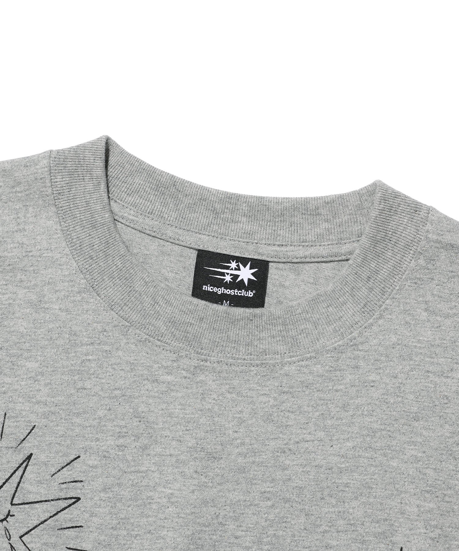 Nice Ghost Club Praying Angel Big Big Tee [Grey]