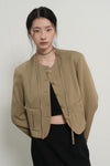 General Idea WOMAN Strap Collarless Jacket