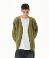 Mahagrid Mixed Hairy Knit Cardigan