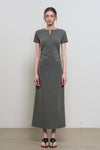 General Idea WOMAN Fitted Shirring Long Dress