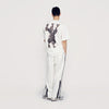 ADLV Fuzzy Font Rabbit Short Sleeve T-Shirt